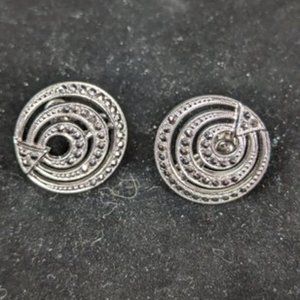 Sterling Silver Marcasite Earrings